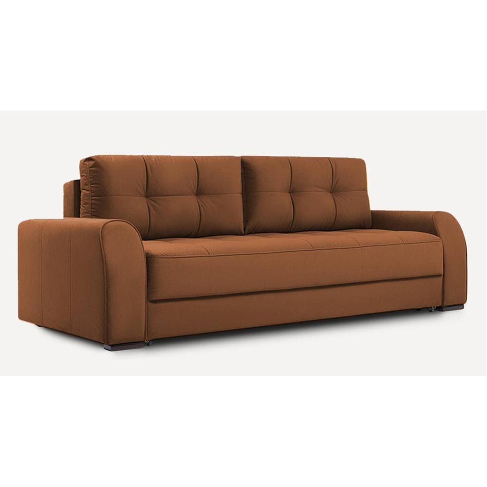 Calliro3 Pull Out Sofa Cum Bedwith storage In Brown Colour
