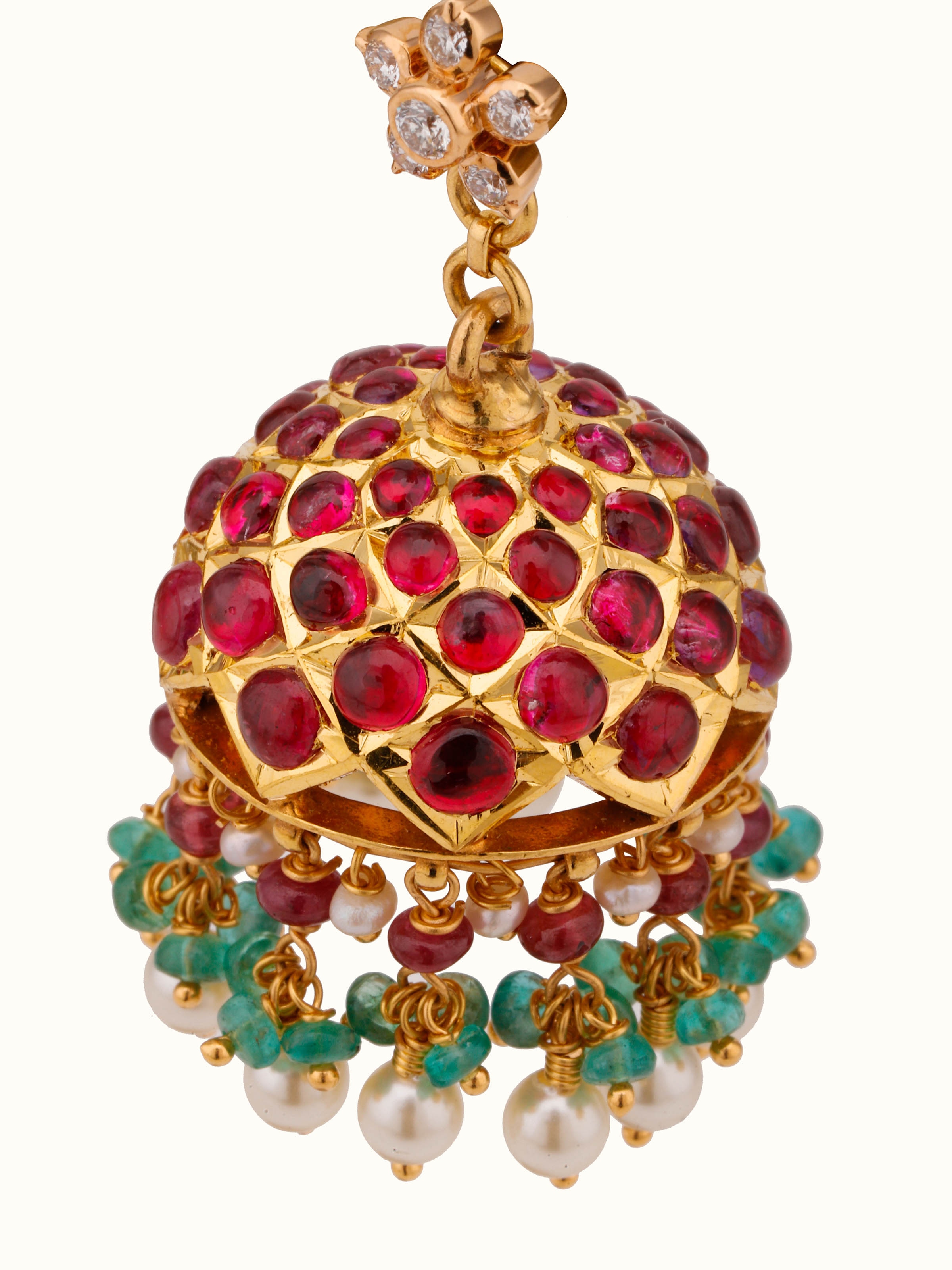 Kundala Velai 22 Karat Gold Jhumkas