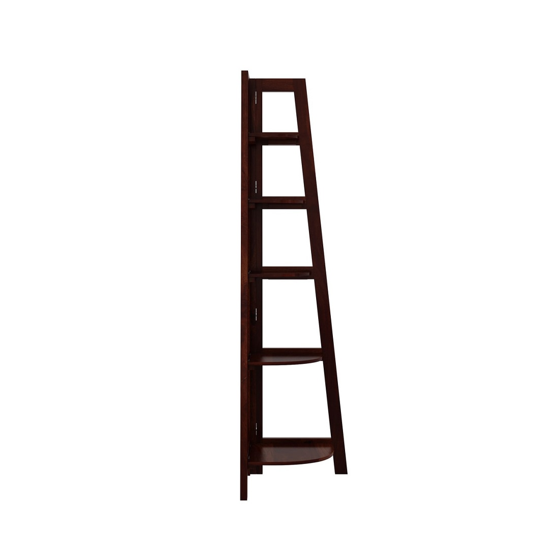 Kaka Solid Wood Bookshelf in Walnut Finish