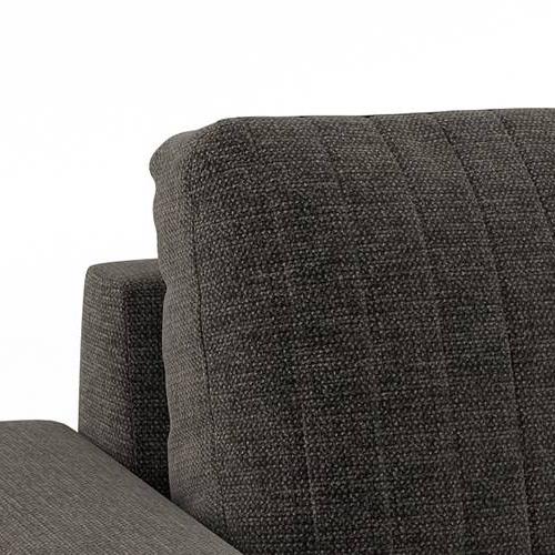 Granada Premium 1 Seater Fabric Sofa in Smoke Colour