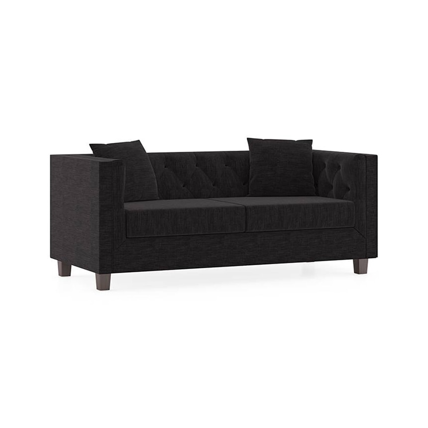 Windsor Premium 2 Seater Fabric Sofa in Graphite Grey Colour - Urban Ladder