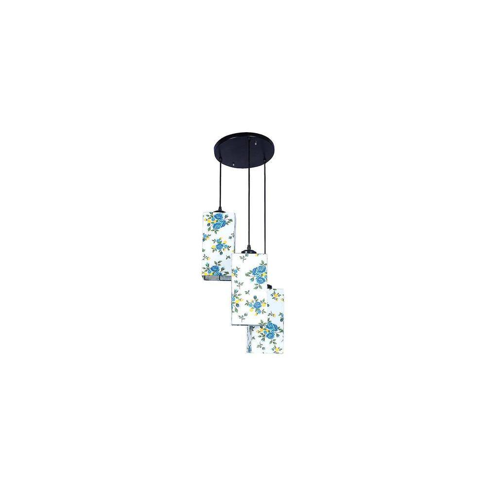 Leonidas Multicolour Fabric Cluster Hanging Light