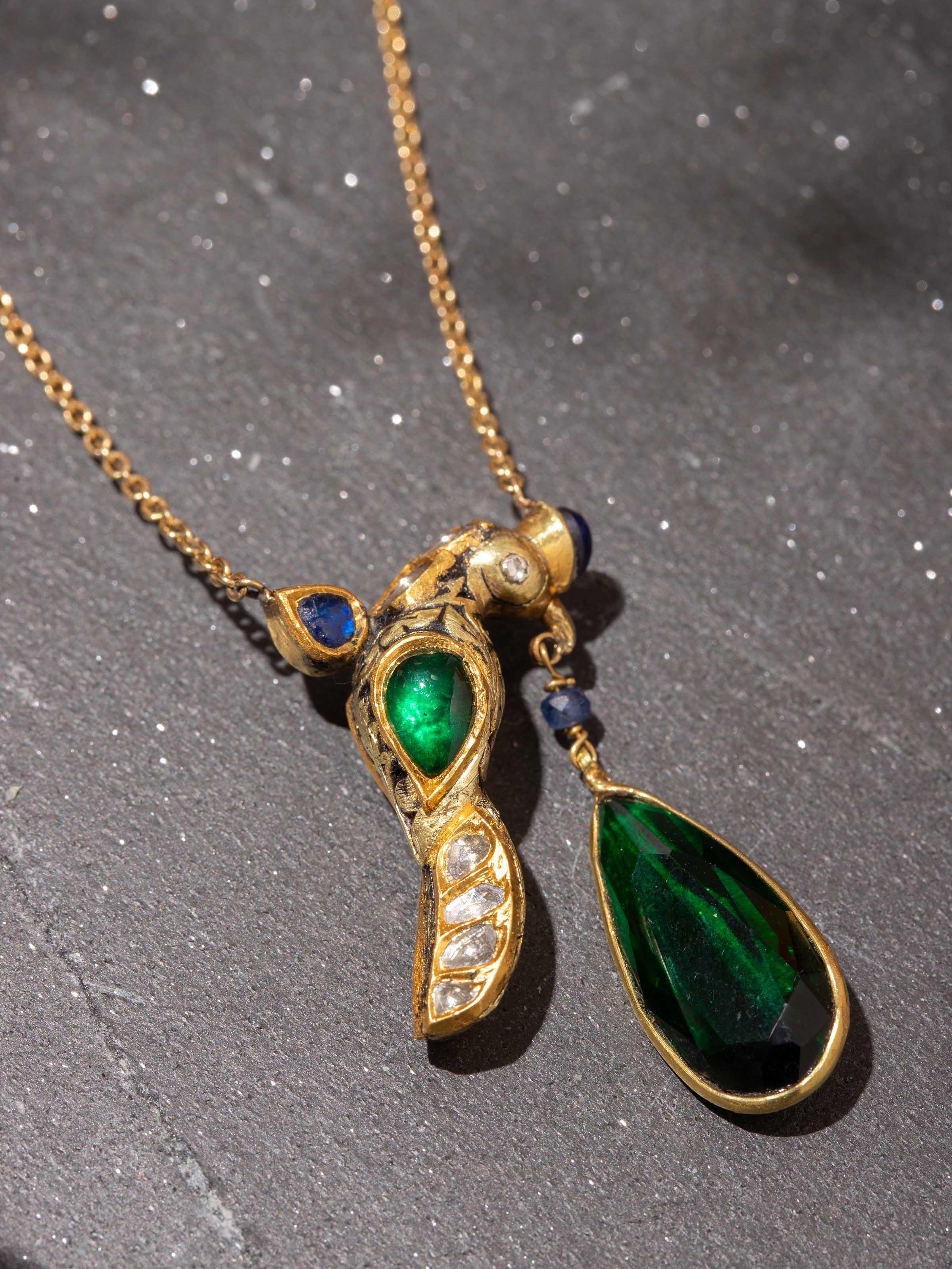Partash 18 Karat Gold Pendant & Chain