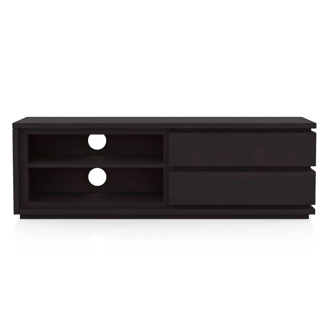 Vector Solid Wood TV Unit in American Walnut