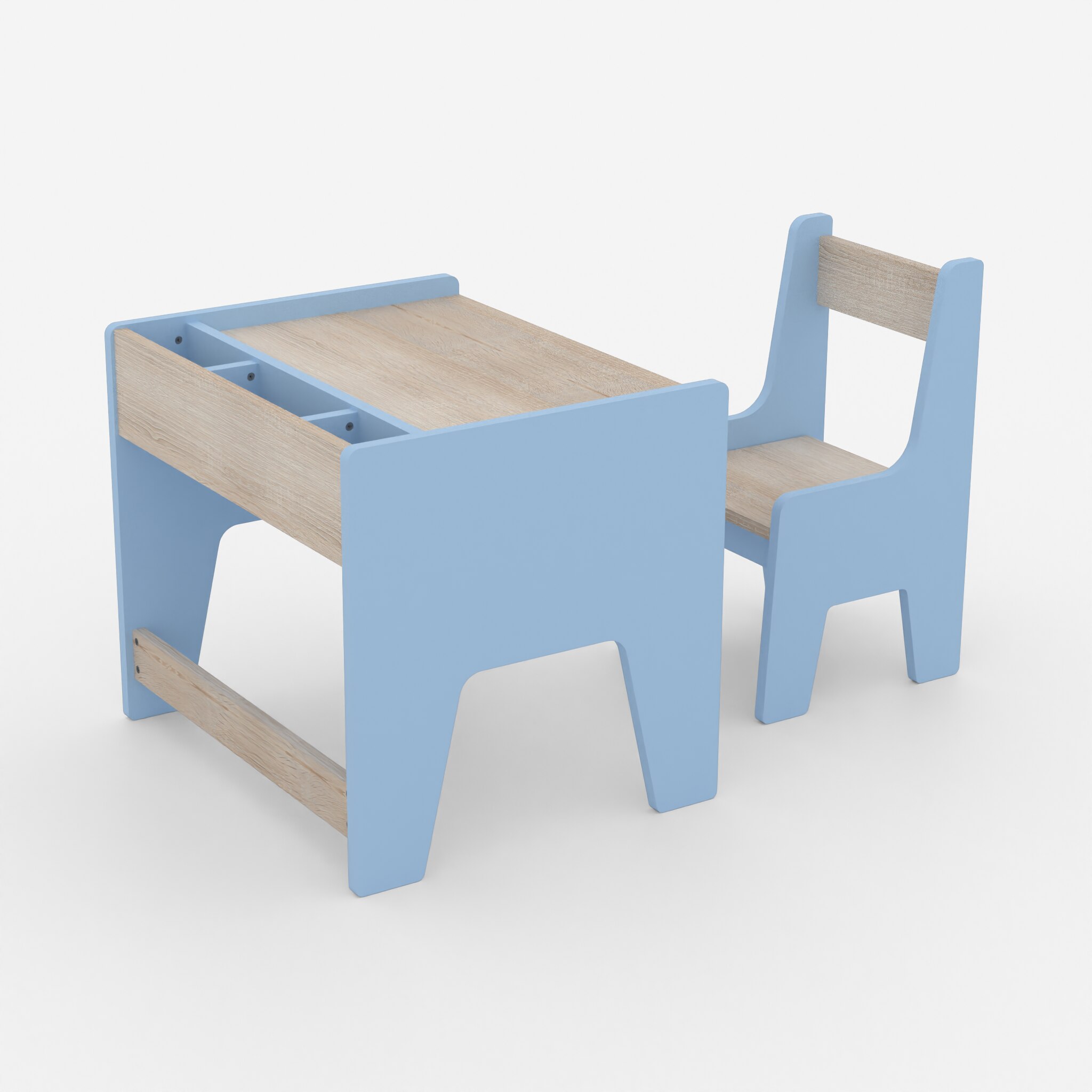 Topolino Toddler Activity Table & Chair in light Blue