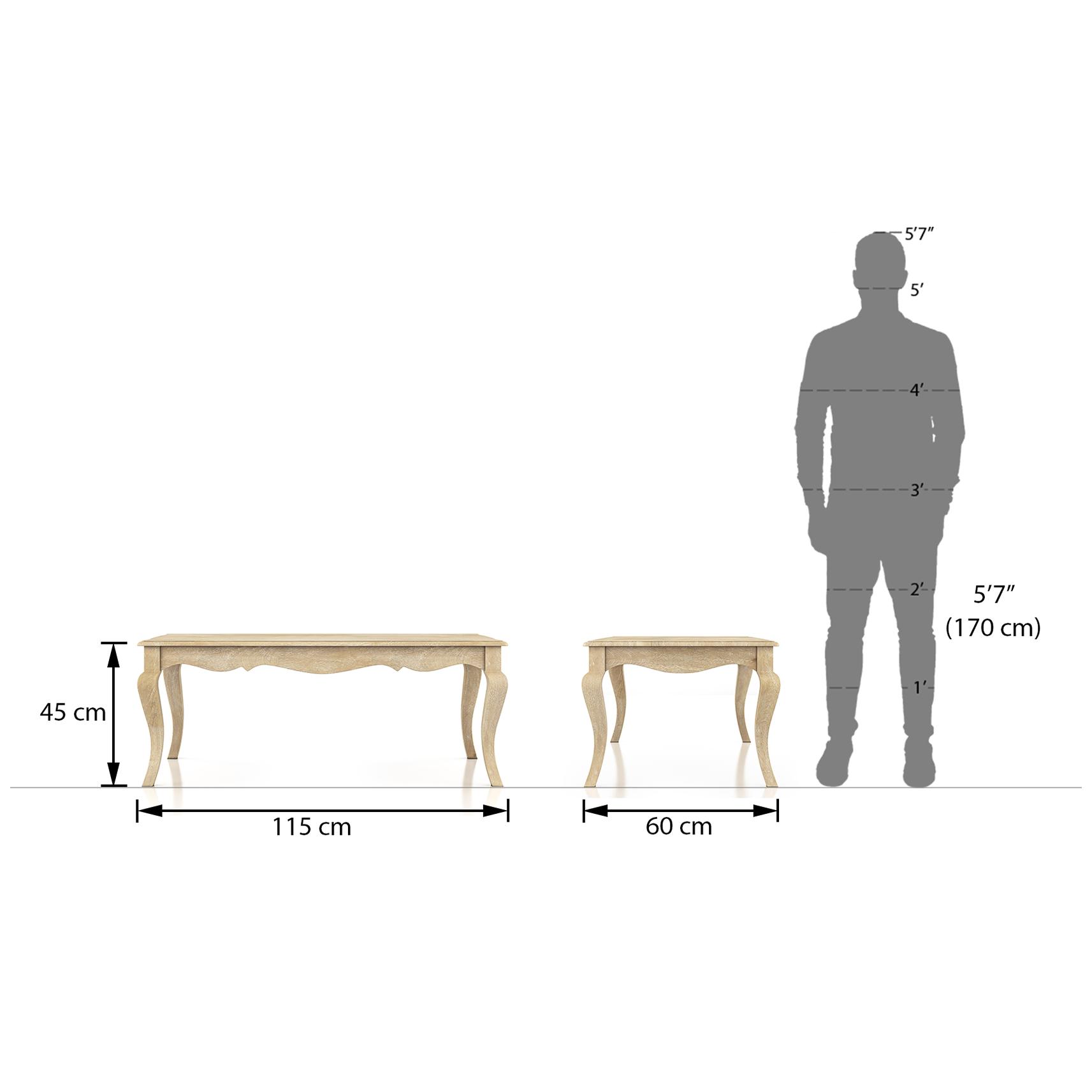 Helena Rectangular Solid Wood Coffee Table In White Finish