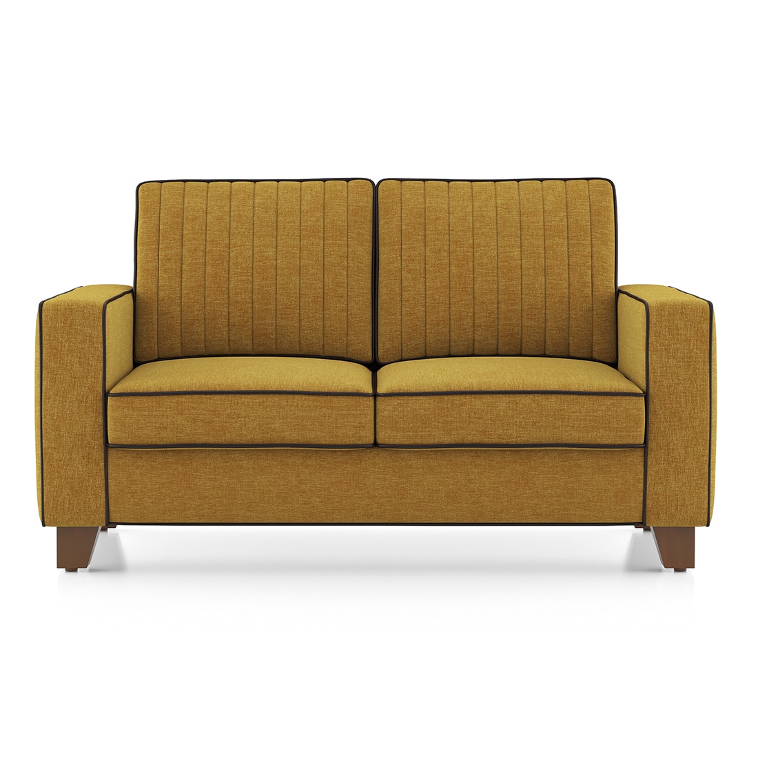 Apollo Neo Sofa (Colour : Ochre, Seating Capacity : 2 Seater, Cushion Type : Soft, Back Height : Regular Back)