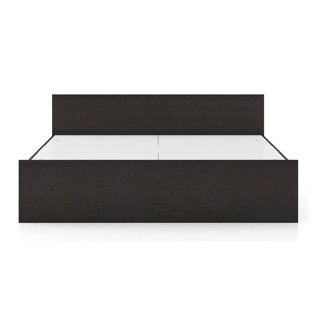Sadie Queen Size Box Storage Bed In Dark Wenge Finish