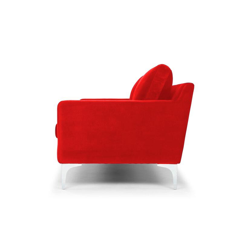 Velore Fabric Sofa (Red)