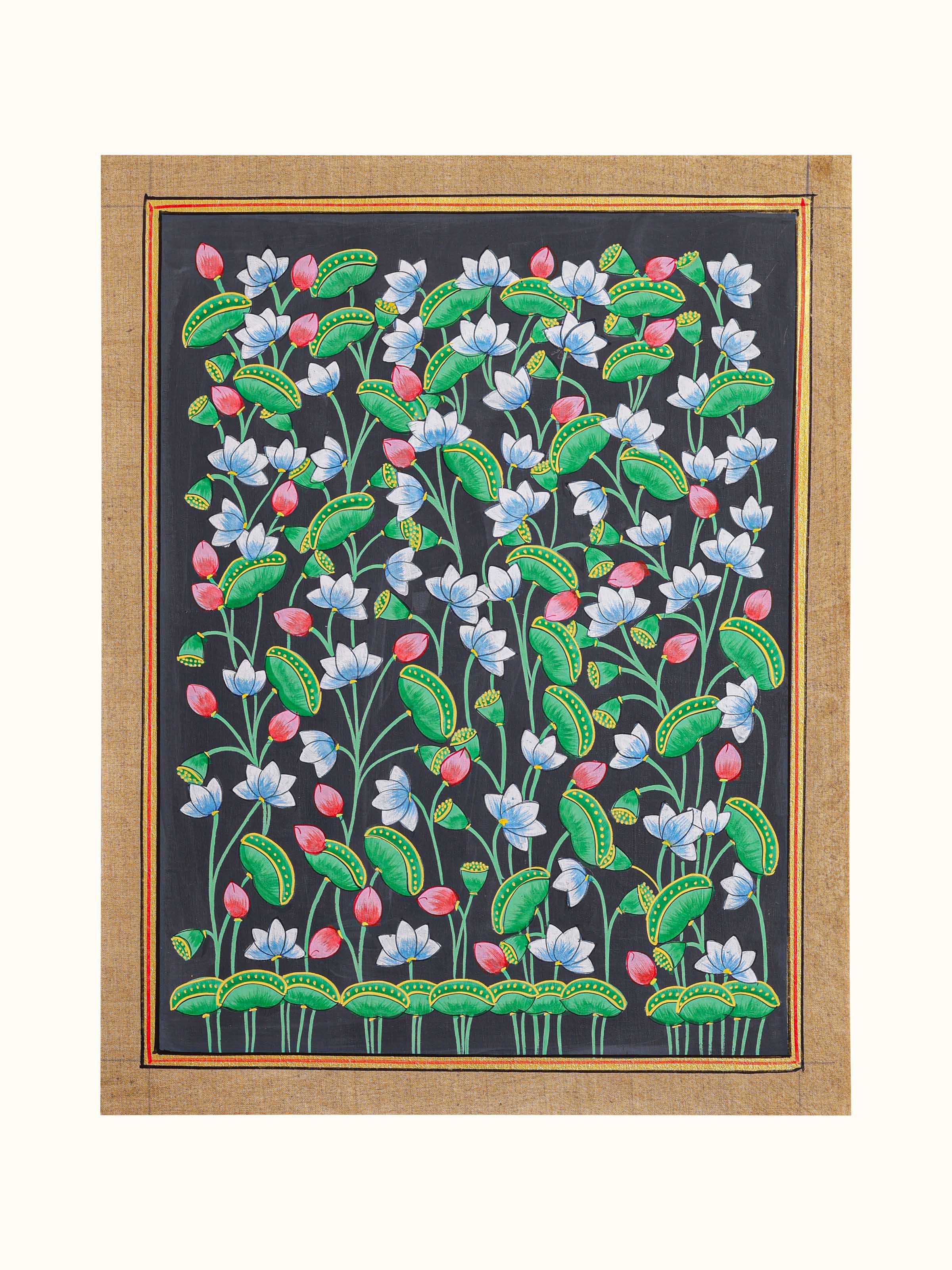 Kamal Talai Blue Pichwai Painting