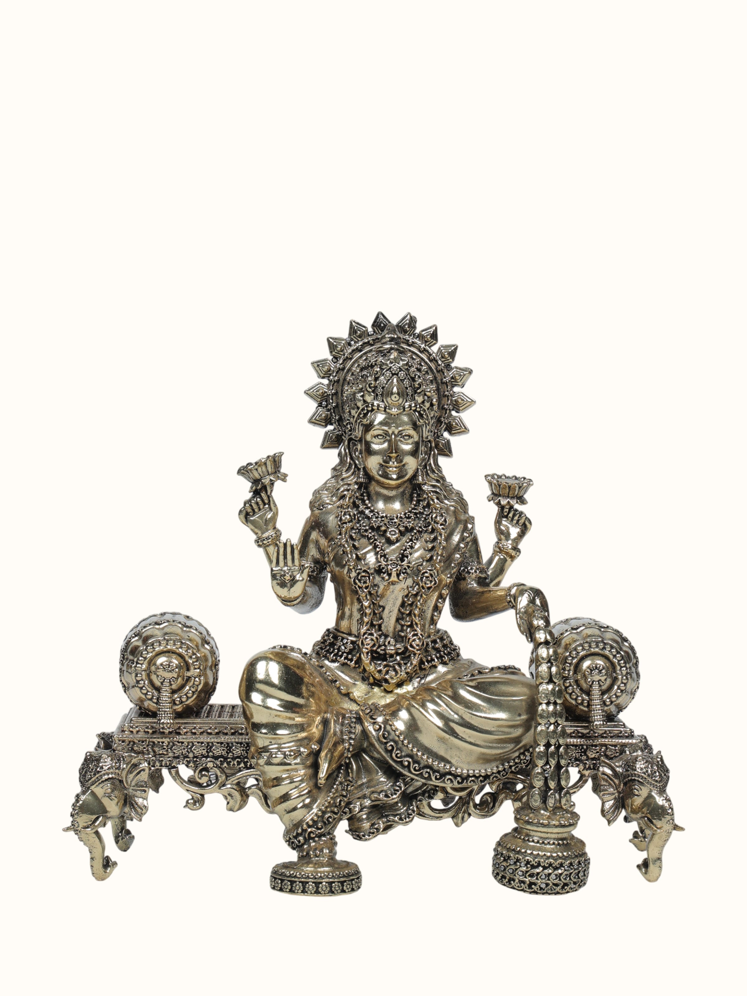 Brass Lakshmi Sitting Idol