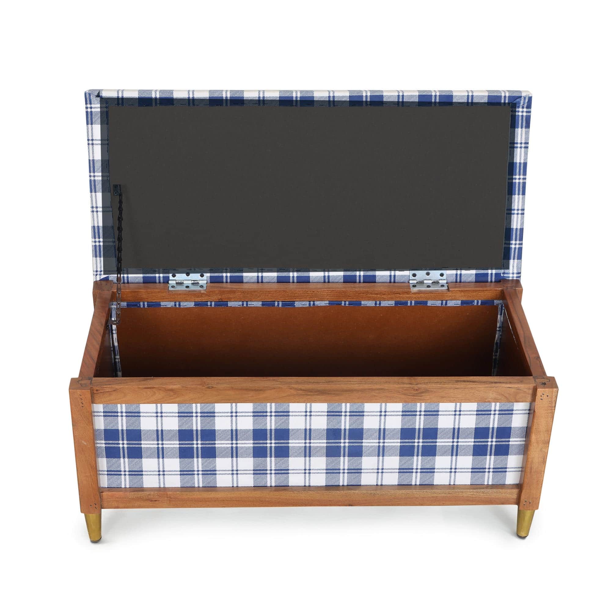 Harper Trunk In Blue Checks