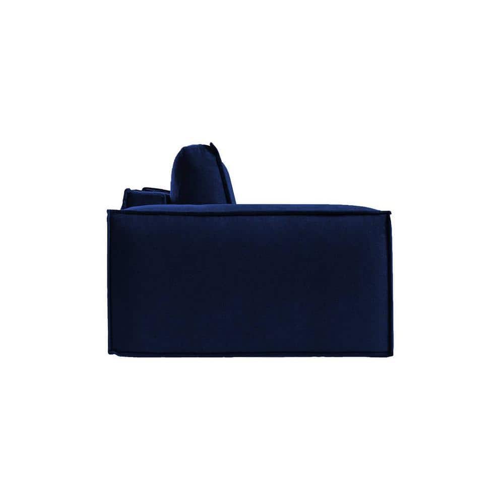 Skult 3 Pull Out Sofa Cum Bed In Navy Blue Colour