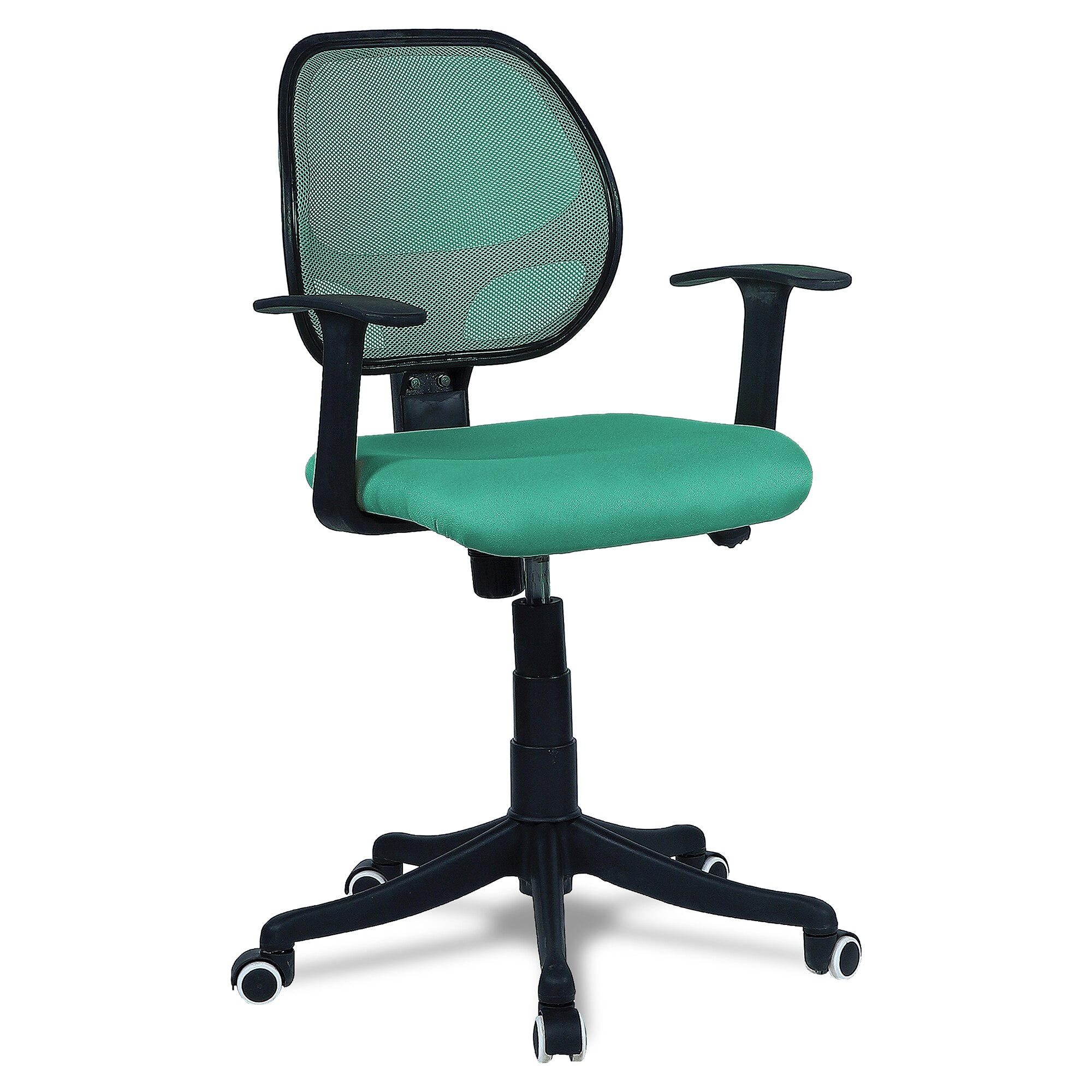 Jaazza Low Back Ergonomic Chair in Dark Green Colour