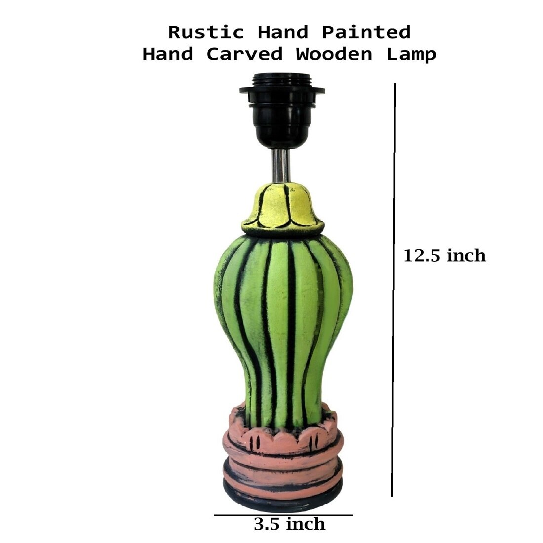 Handcarved Wooden Table Lamp Ignites The Look Of Your Dull Corner