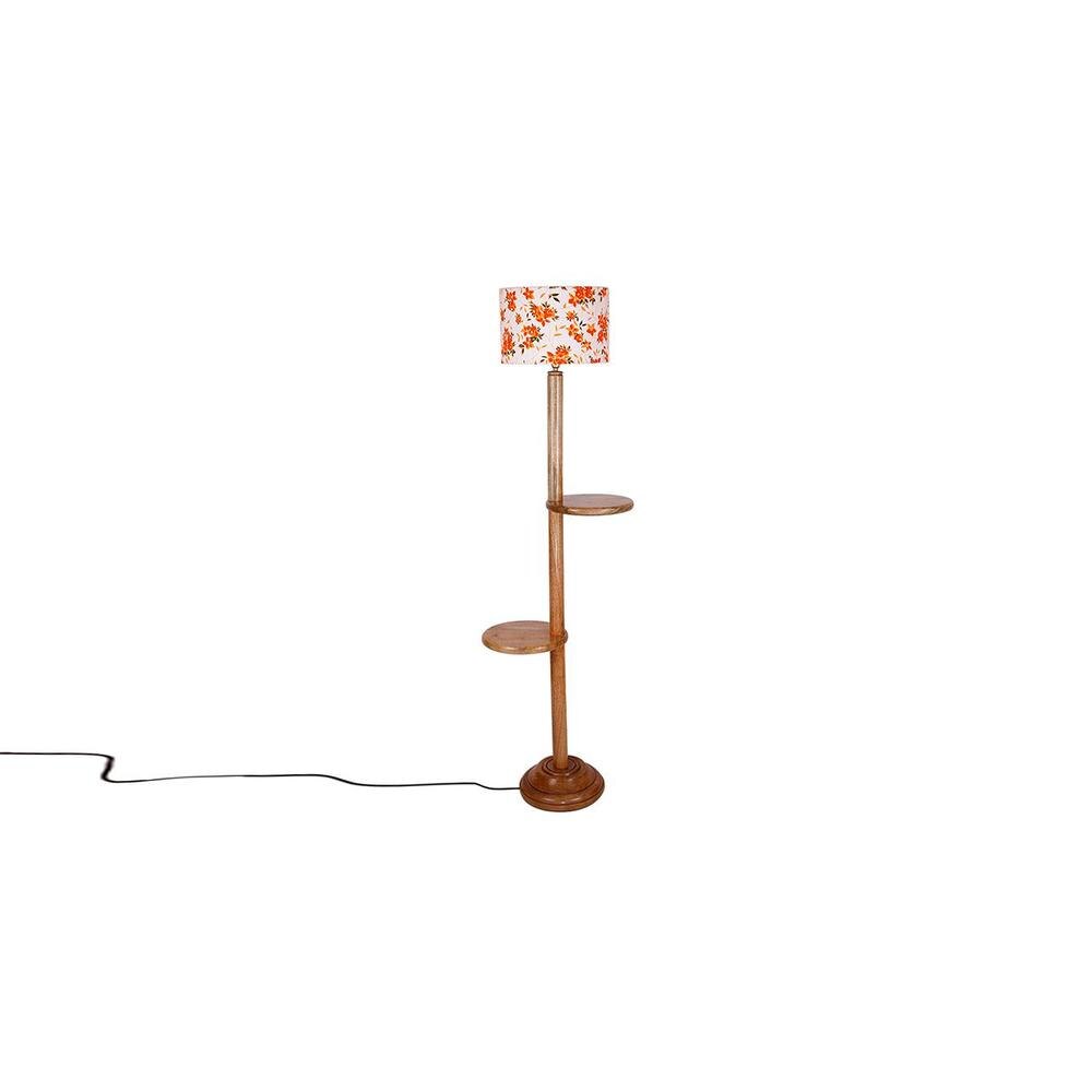 Jack Multicolour Cotton Shade Floor Lamp