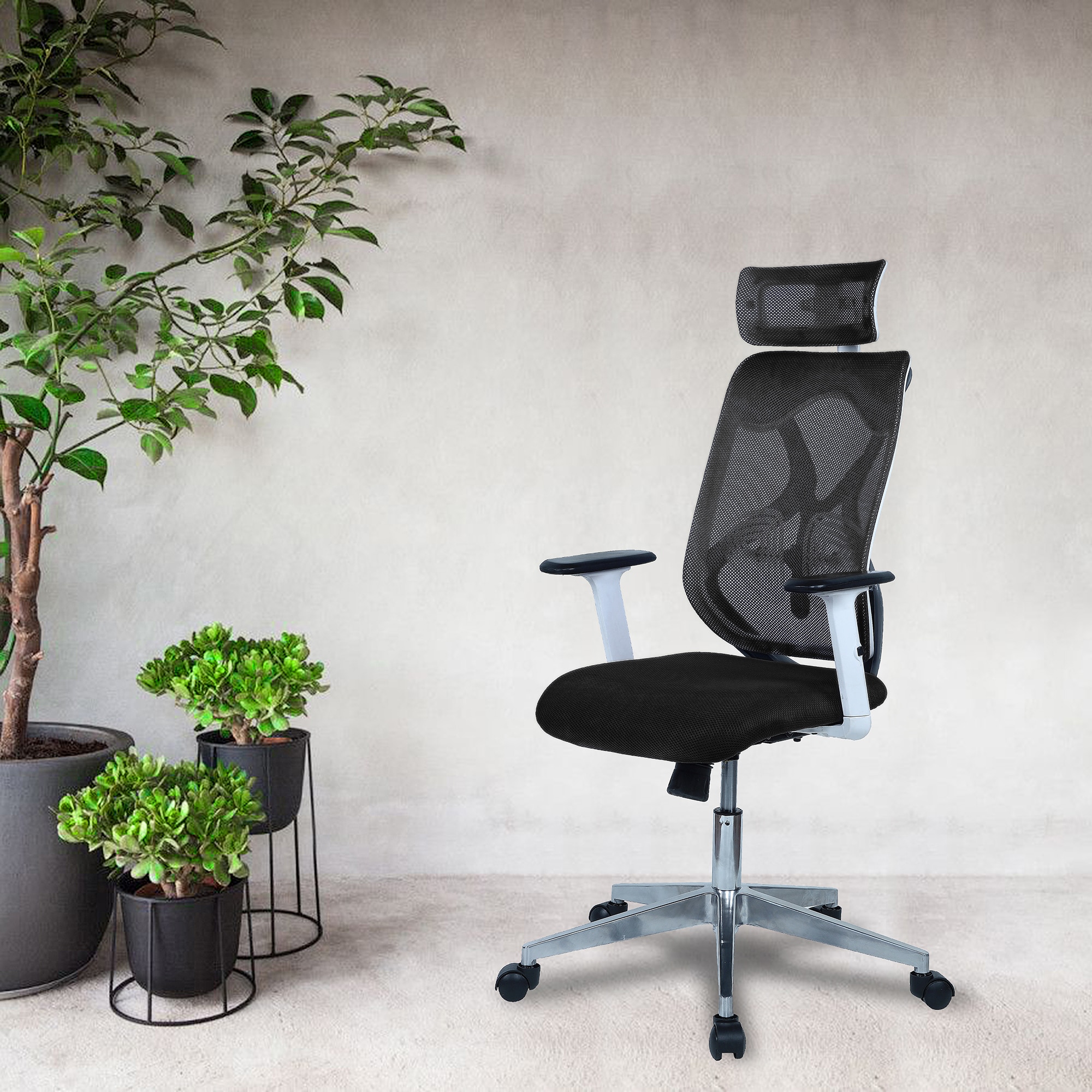 Wiweangs High Back Ergonomic Chair in Black Colour
