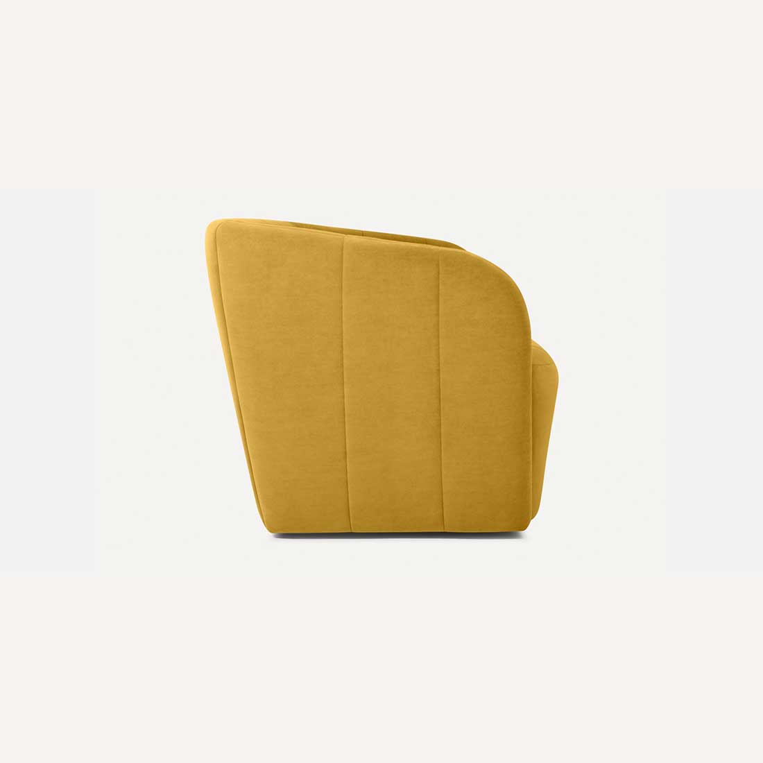 Candler Fabric Sofa (Yellow)