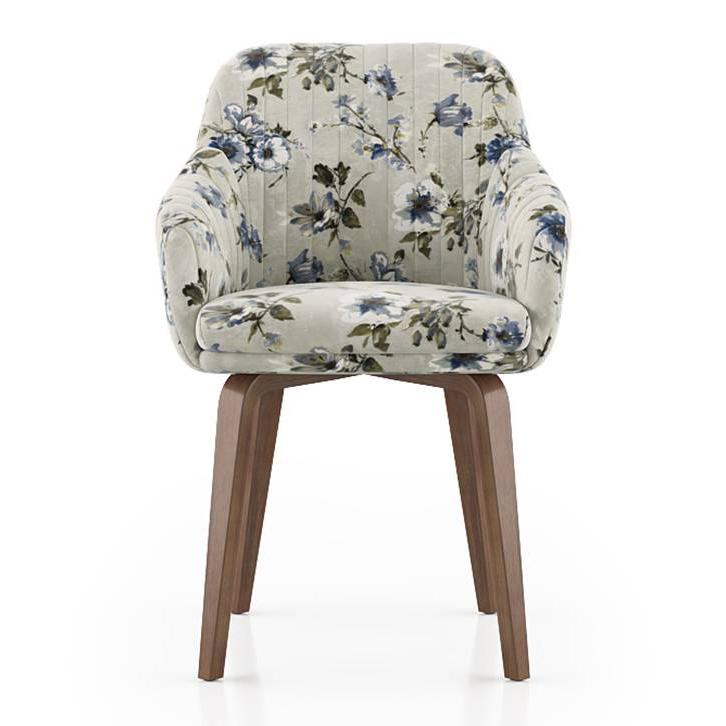 Atlas Crest Solid Wood 4 Seater Dining Table With Rochelle Lounge Chairs