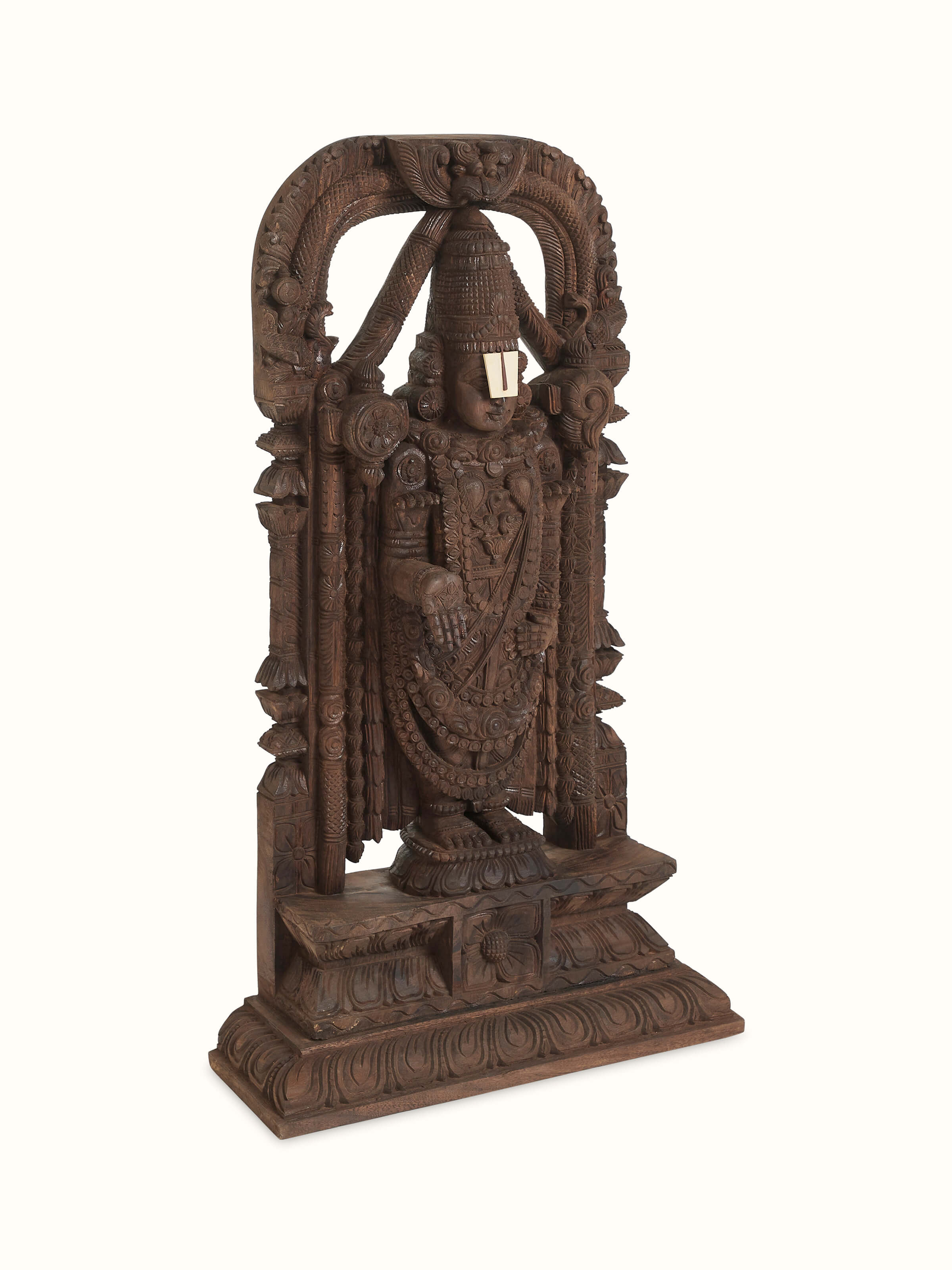 Wood Carved Balaji Idol