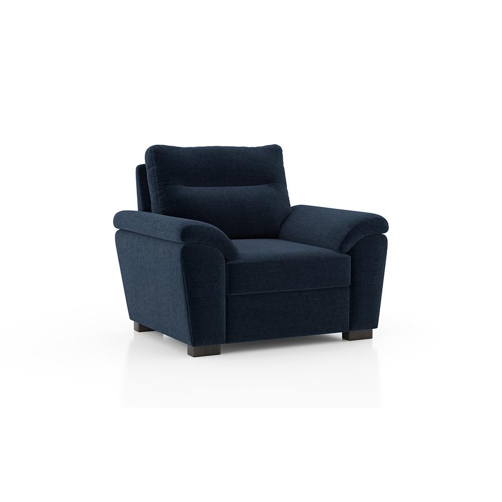 Adelaide Premium 1 Seater Fabric Sofa in Cobalt Colour