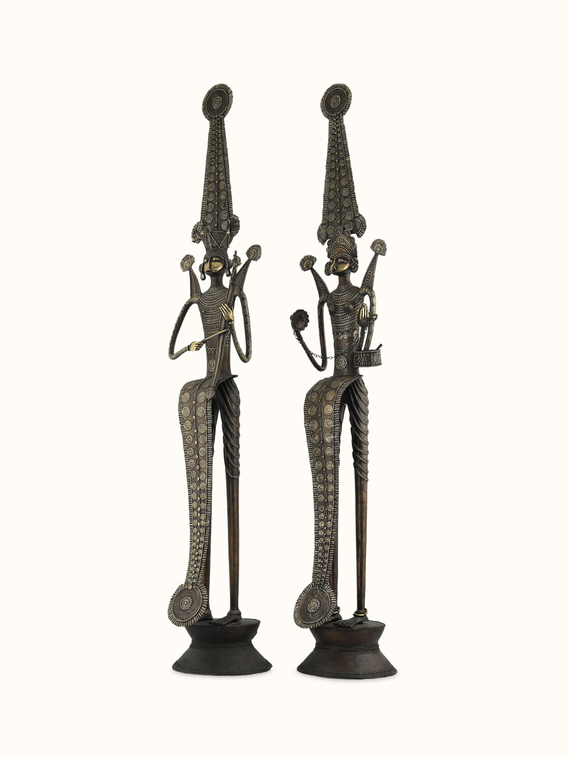 Dhokra Jhitku Mitki Brass Sculpture