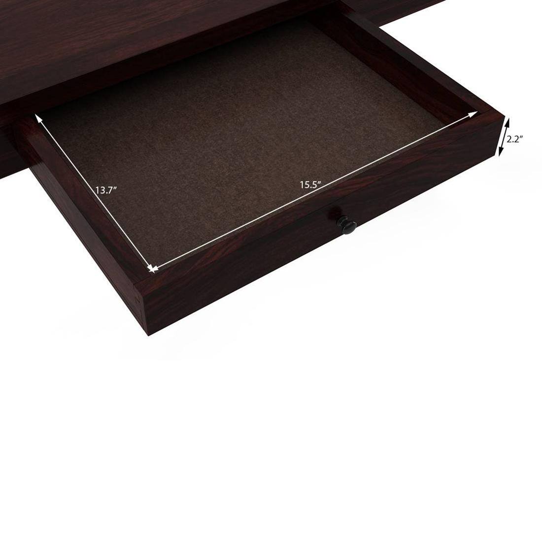 Arabia-Fabio 4 Seater Dining Table With Set Of 4 Chairs (Colour- Matty Yellow, Finish- Mahogany)