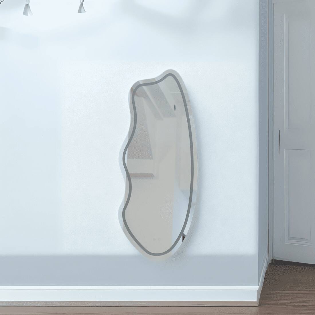 LED Abstract Shape Mirror Light - Modern Illuminated  Mirror