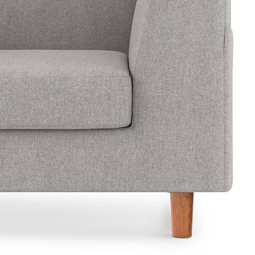 Rubik Essential 2 Seater Fabric Sofa in Vapour Grey Colour
