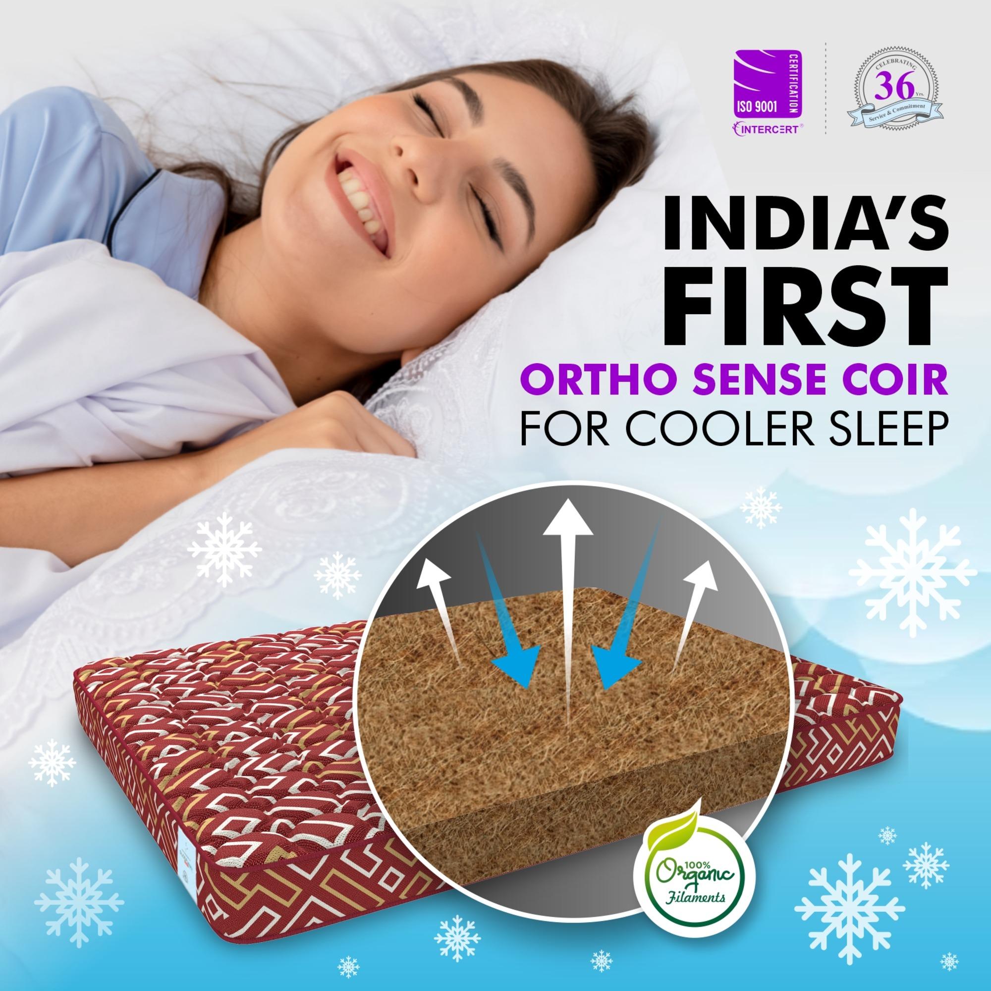 Back Support Premium Orthopedic Temperature Regulated Coir Mattress