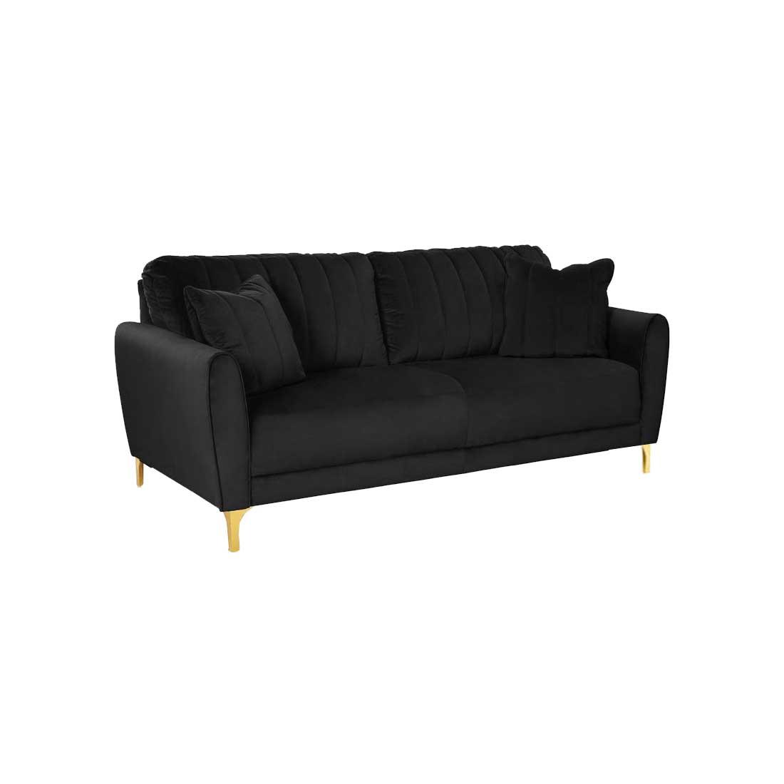 Angle Fabric Sofa (Black)