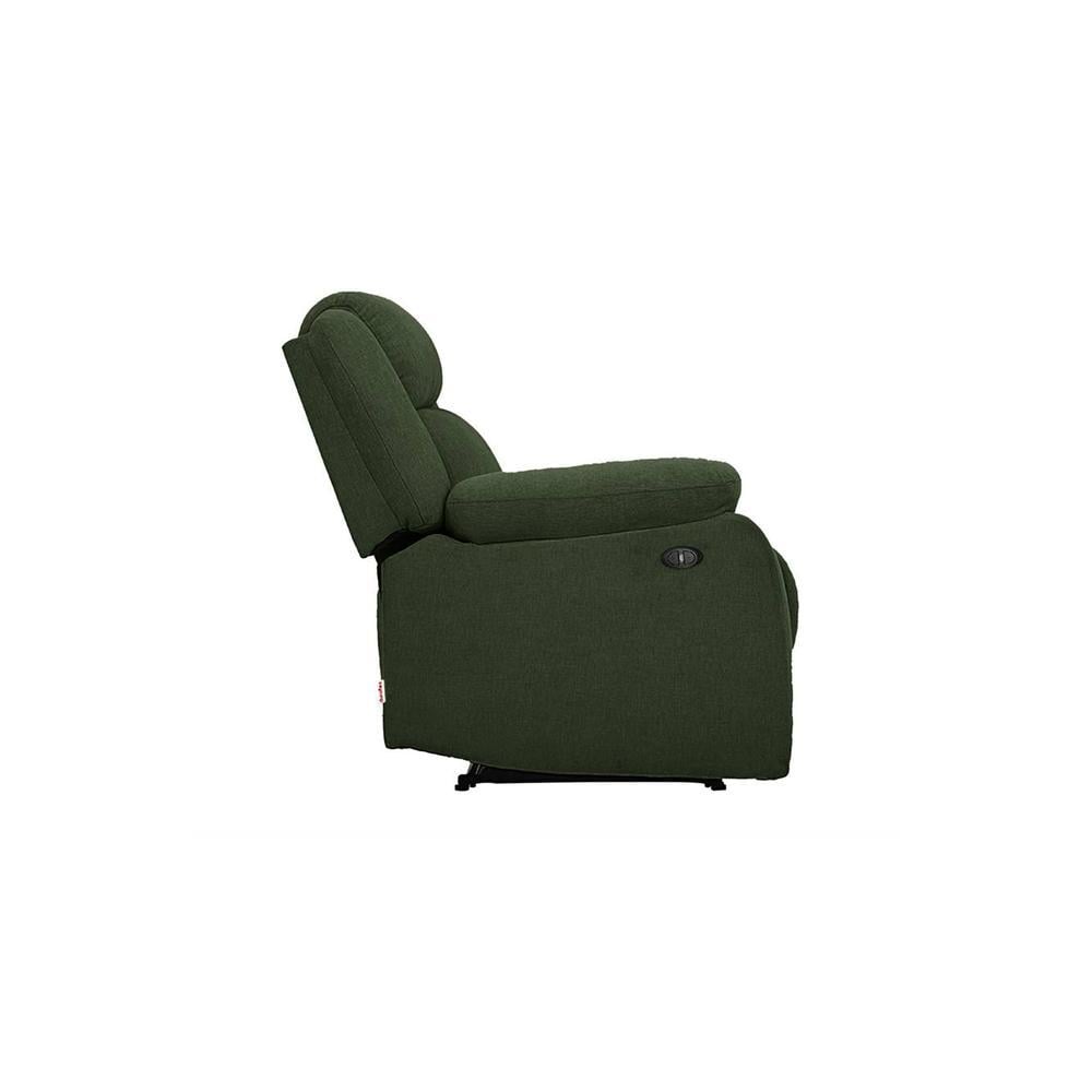 Avalon Fabric One Seater Motorized Recliner in Sap Green Colour