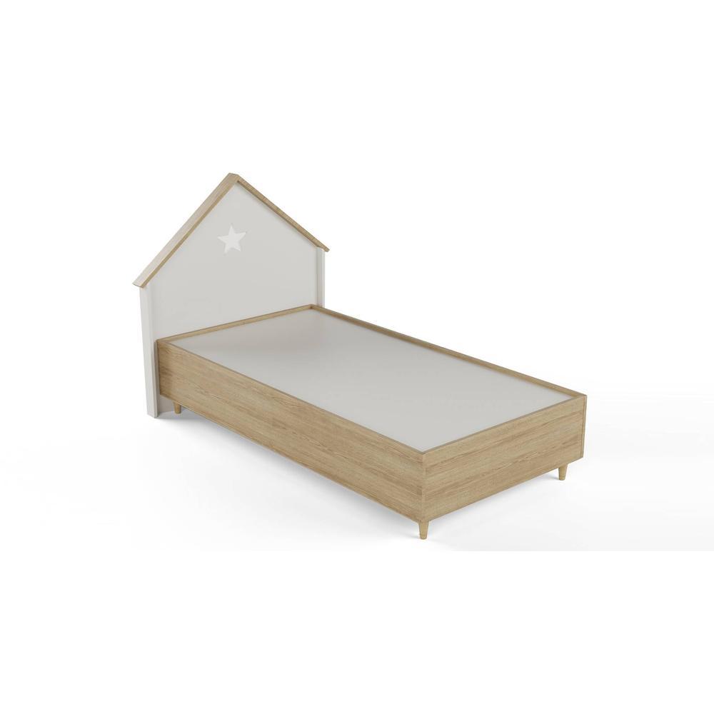 Dream House Engineered Wood Bed in Oak Colour