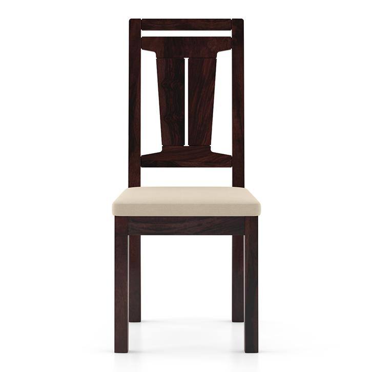 Martha Solid Wood Dining Chair Set Of 2 In Mahogany Finish