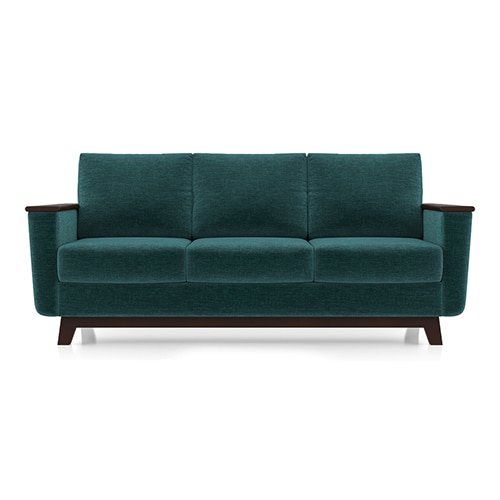 Corby Premium 3 Seater Fabric Sofa in Malibu Colour - Urban Ladder