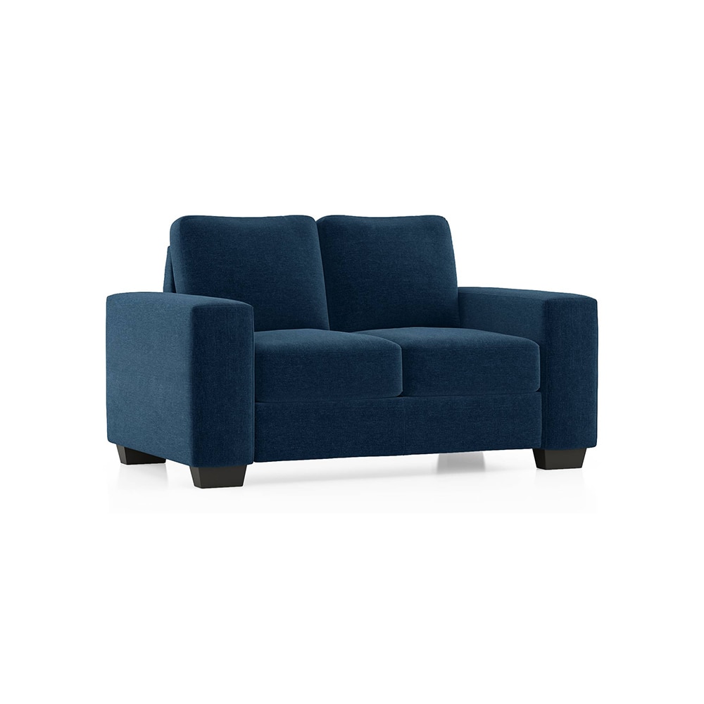 Leslie 2 Seater Fabric Sofa (Delft Blue)