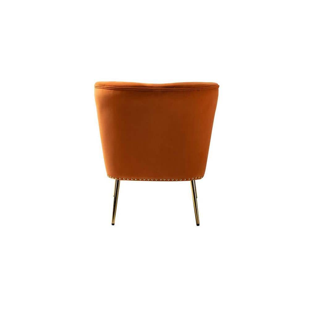 Rabel Accent Chair in Orange Colour