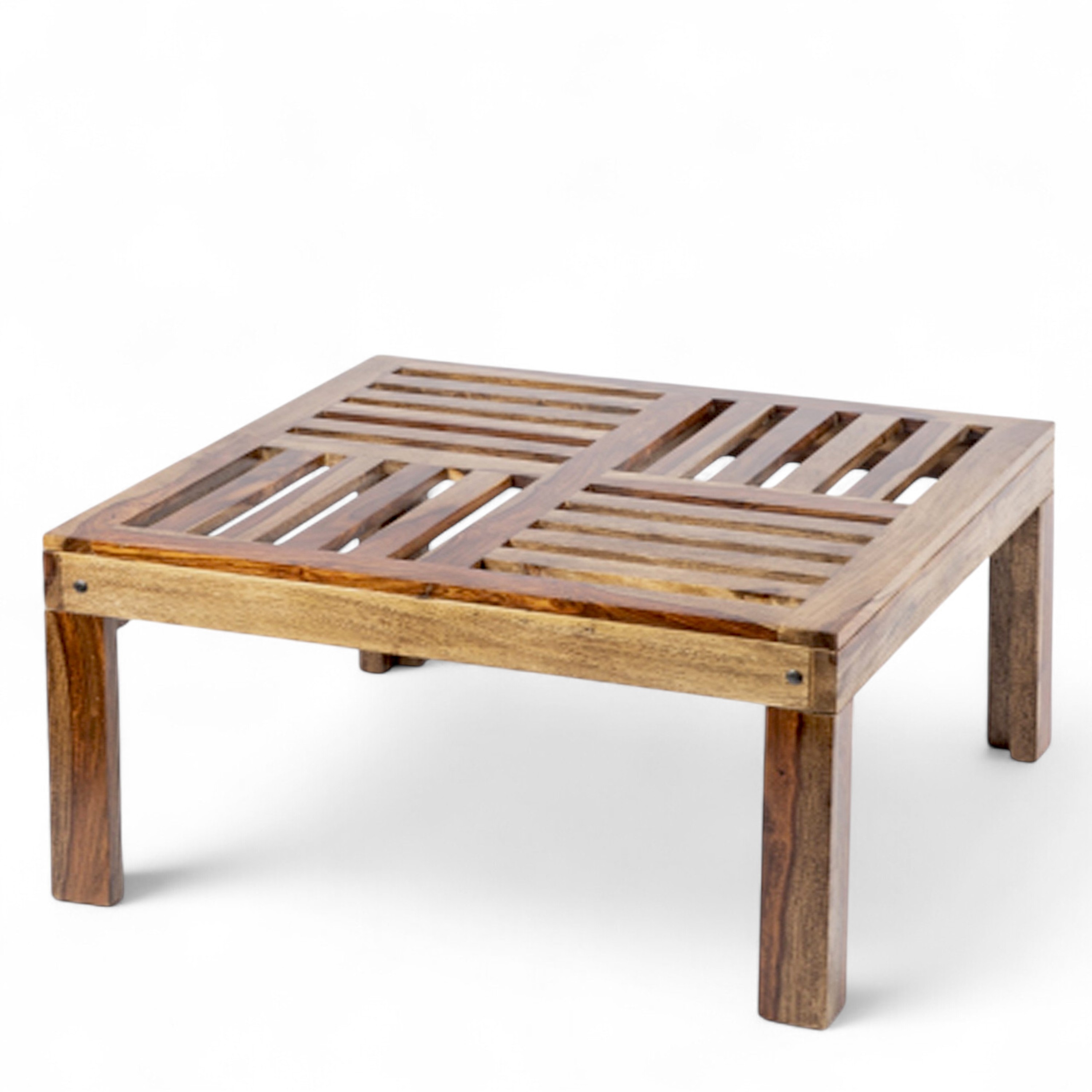 Sydney Sheesham Wood Coffee Table In Teak Finish