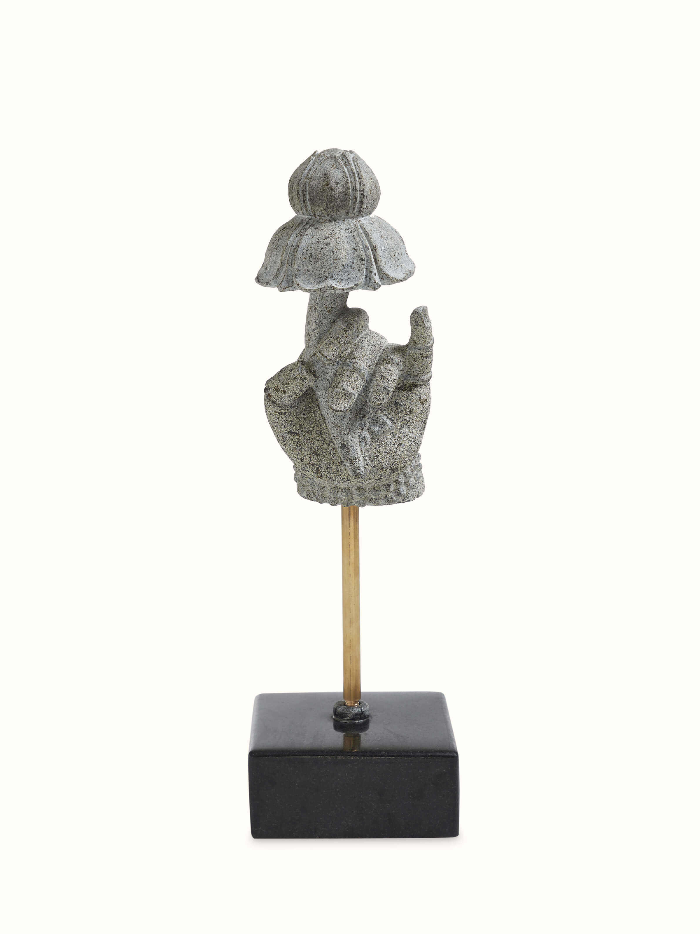 Stone Carved Deity Hand Sculpture
