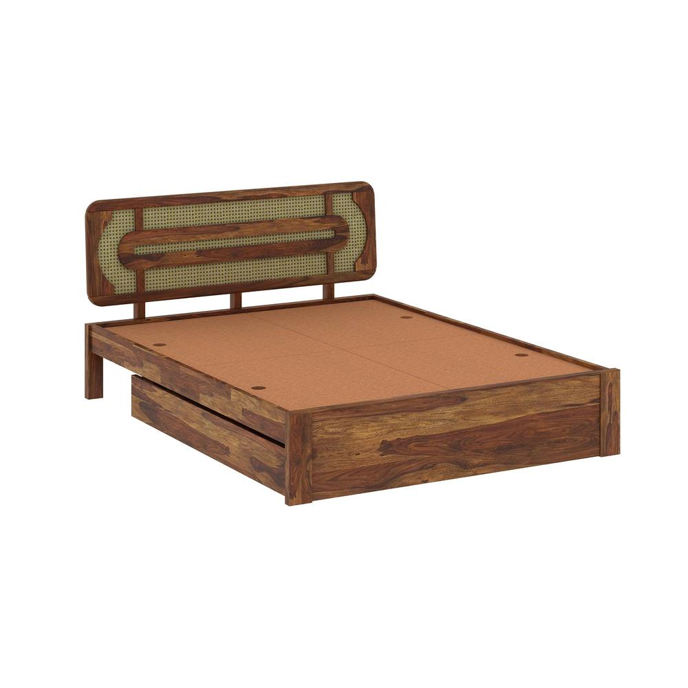 Seaside Escape Solid Wood Queen Size Drawer Storage Bed