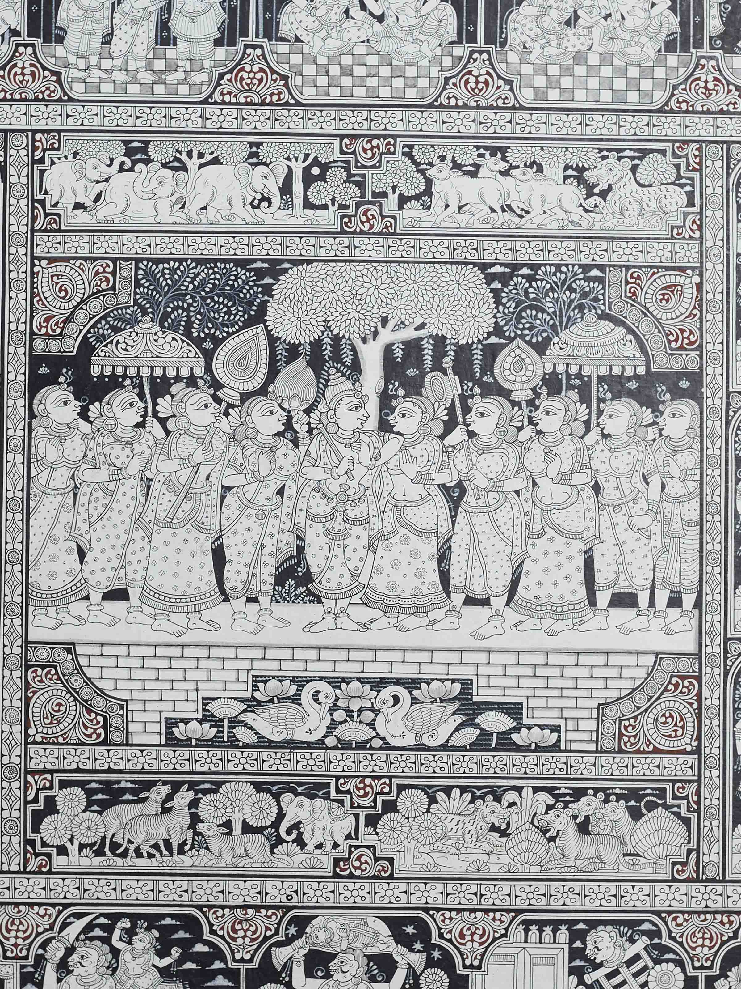 Krishna Story Patachitra Painting