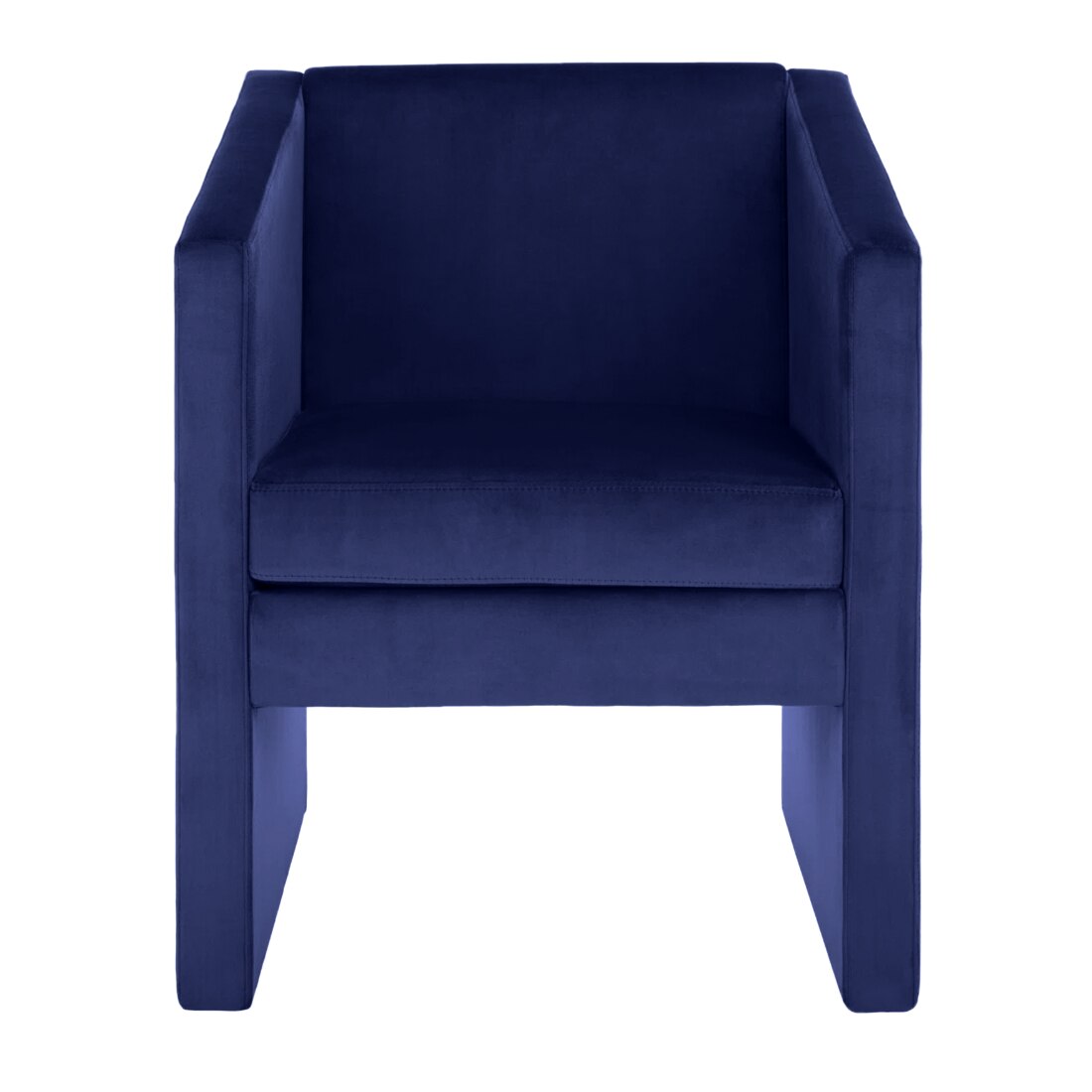 Shuntina Accent Velvet Chair in Navy Blue Colour