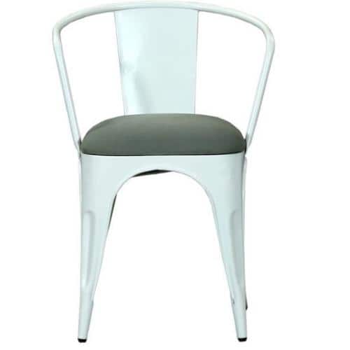 SnowIron Dining Chair in White Colour
