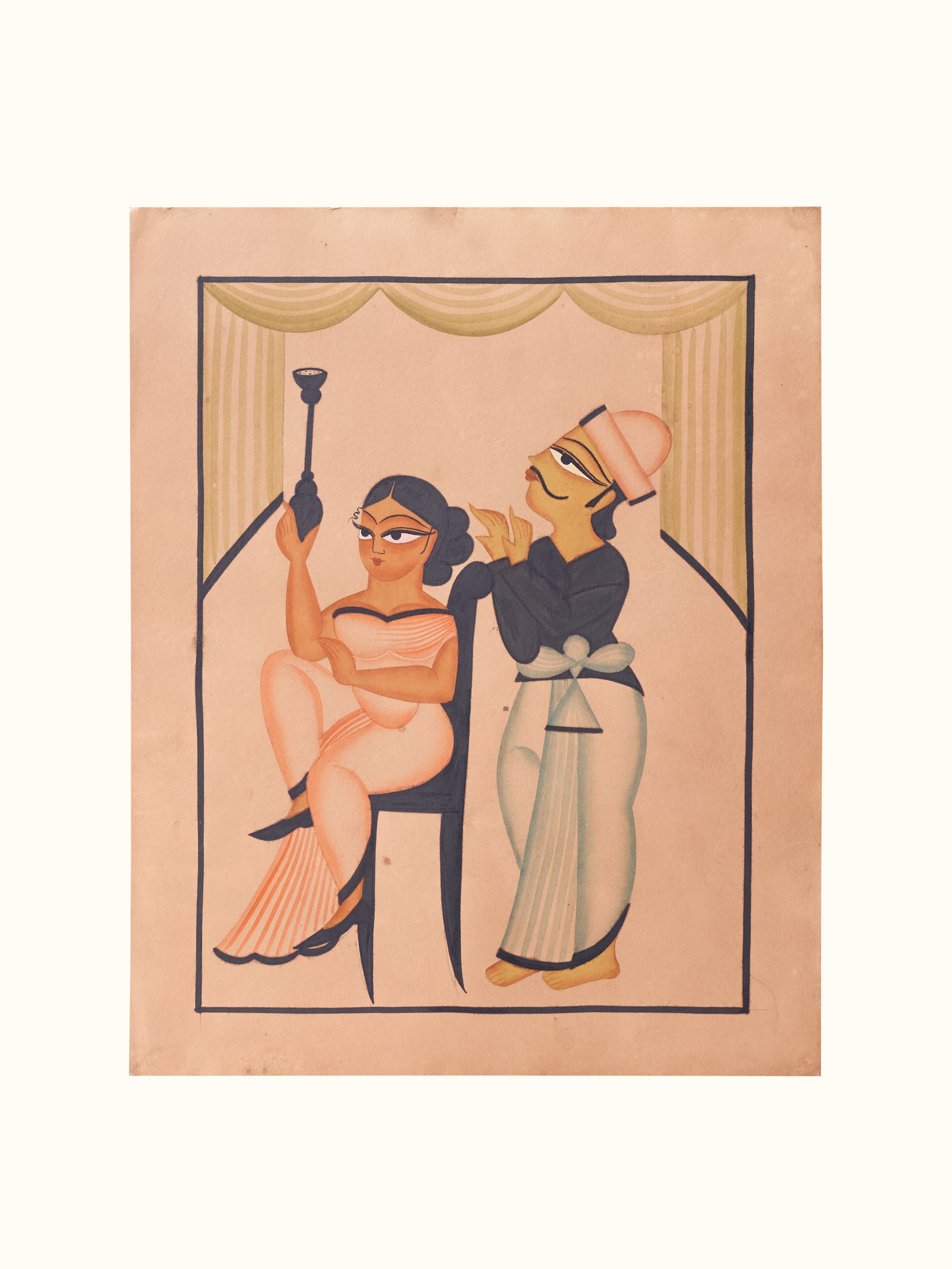Babu Bibi Kalighat Painting