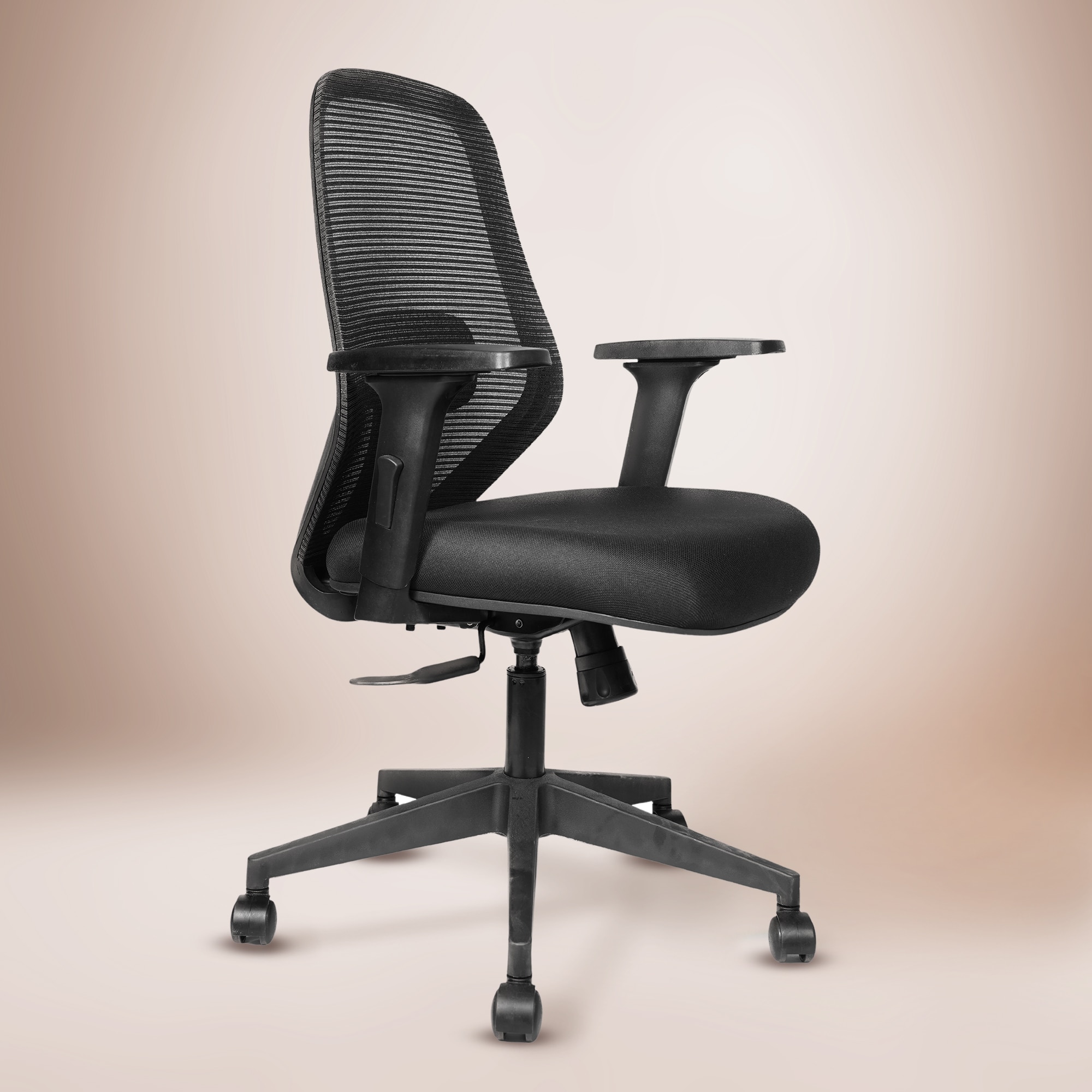 Verve Mid Back Mesh Office Chair in Black Colour