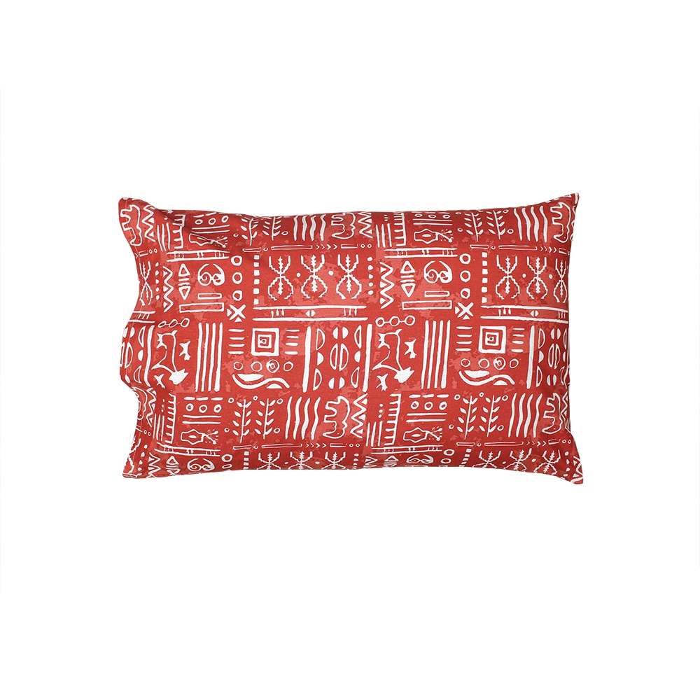 Gamathi Set Of 2 Pillow Covers with Rust colour