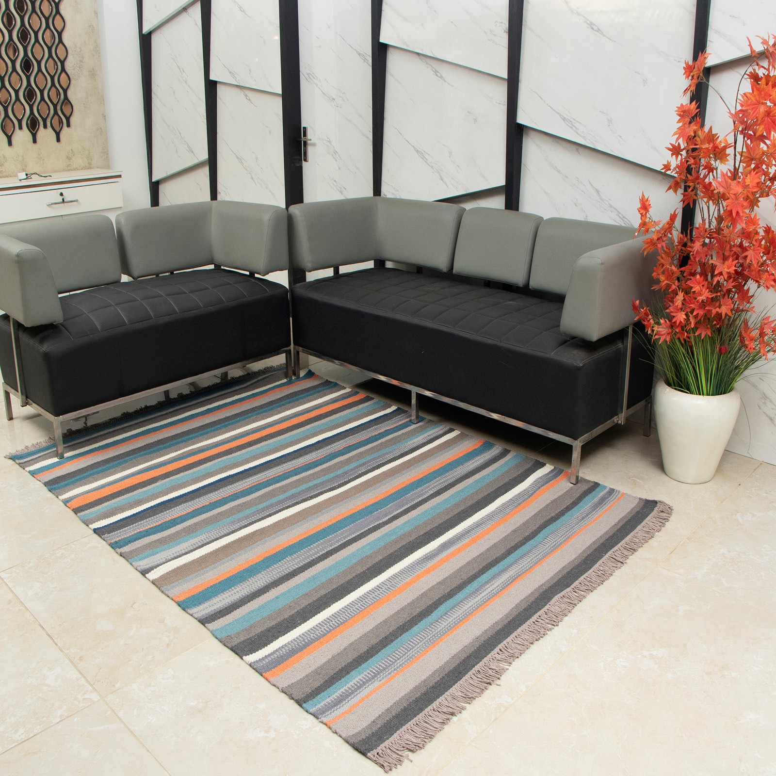 StripX Dhurrie 5 X 7