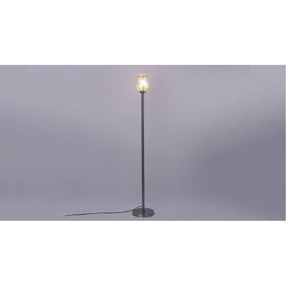 Ocean Multicolour Glass Floor Lamp with Steel Steel Base