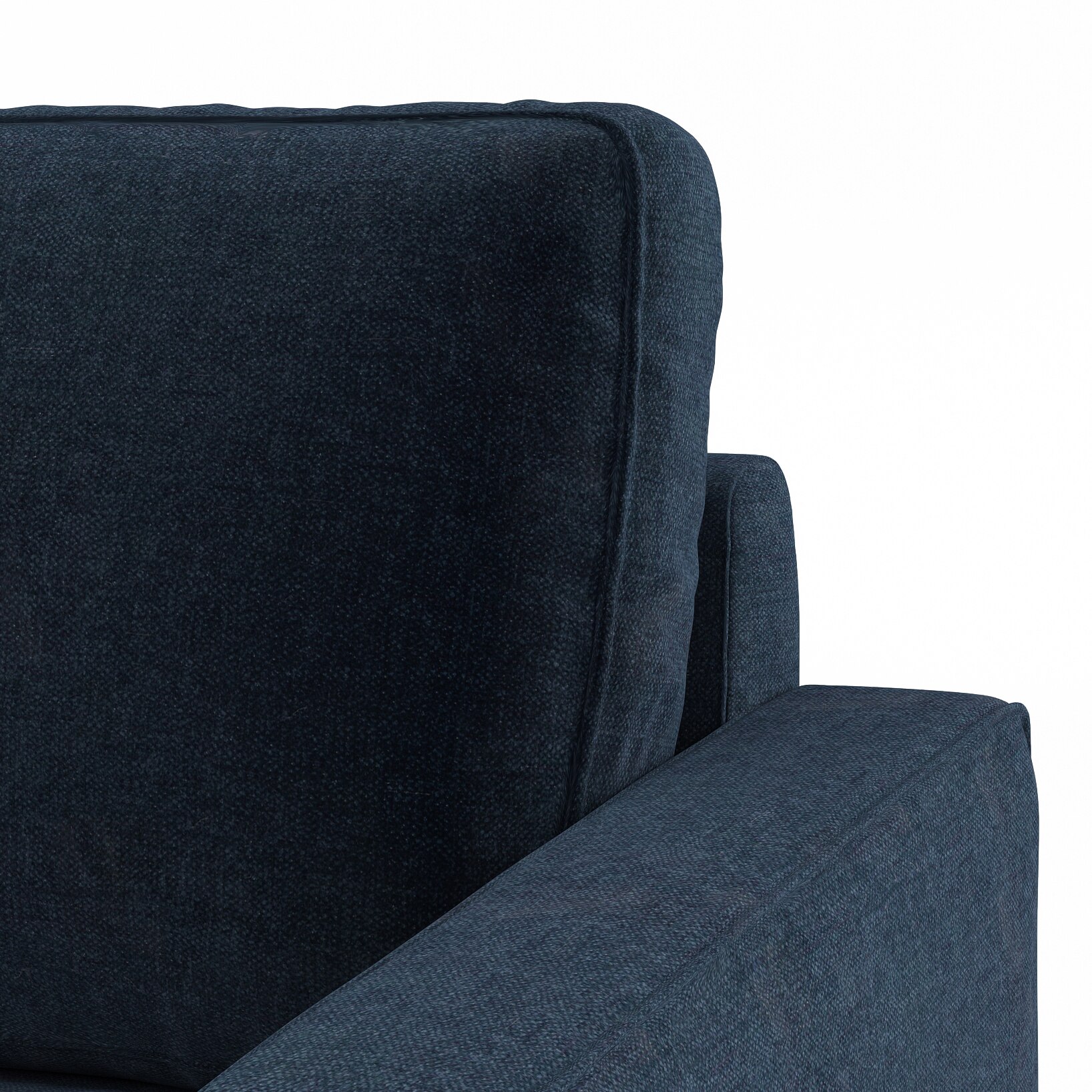 Apollo Sofa (Colour : Cobalt, Cushion : Soft, Back Type : High Back, Seating Capacity : Left Aligned 2 Seater + Left Aligned Chaise + Ottoman)