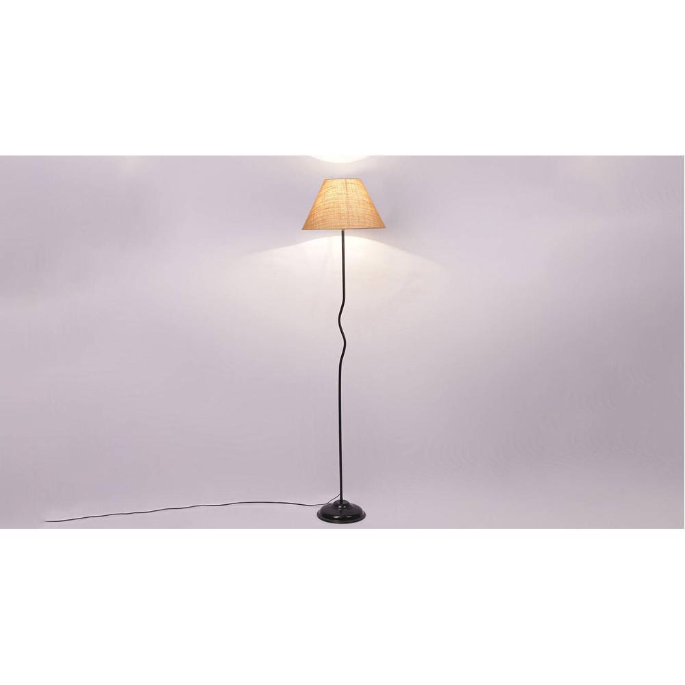 Ruby Beige Jute shade with Iron floor lamp